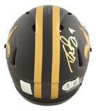 Drew Brees Signed Saints Eclipse Mini Speed Helmet Passing Yds Leader BAS