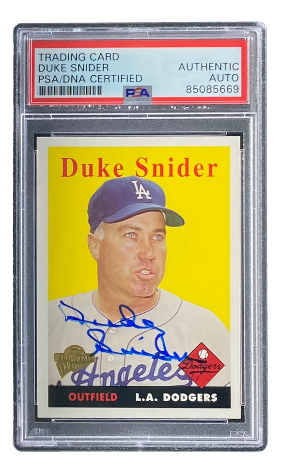 Duke Snider Signed 2005 Topps #75 Brooklyn Dodgers Trading Card PSA/DNA Sports Integrity