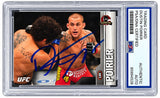 Dustin Poirier Signed 2015 Topps #4 Trading Card UFC Champions PSA/DNA