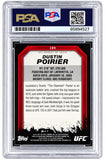 Dustin Poirier Signed 2011 Topps UFC Moment Of Truth #194 Rookie Card PSA/DNA