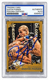 Dustin Poirier Signed 2011 Topps UFC Moment Of Truth #194 Rookie Card PSA/DNA