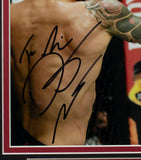Dustin Poirier Signed Framed 8x10 UFC Photo Vs McGregor JSA Sports Integrity
