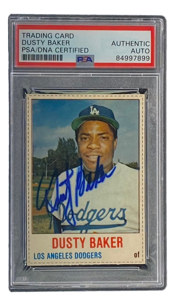 Dusty Baker Signed Los Angeles Dodgers 1978 Hostess #56 Trading Card PSA/DNA Sports Integrity