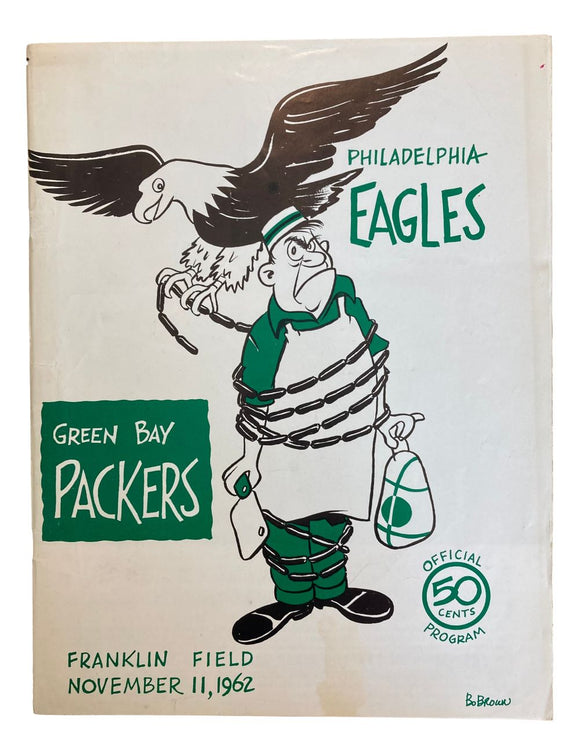 Philadelphia Eagles vs Green Bay Packers November 11 1962 Game Program