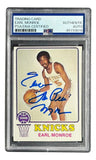 Earl The Pearl Monroe Signed 1973/74 Topps #142 Knicks Trading Card PSA/DNA