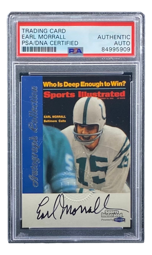 Earl Morrall Signed Colts 1999 Fleer Sports Illustrated Trading Card PSA/DNA Sports Integrity