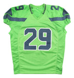 Earl Thomas Seattle Signed Green Pro-Cut Football Jersey JSA QR