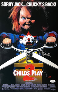 Ed Gale Signed Childs Play 2 11x17 Movie Poster Photo JSA ITP