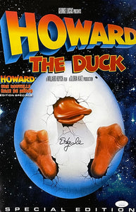 Ed Gale Signed Howard The Duck 11x17 Movie Poster Photo JSA ITP