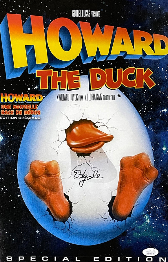 Ed Gale Signed Howard The Duck 11x17 Movie Poster Photo JSA ITP Sports Integrity