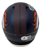 Ed McCaffrey Signed Denver Broncos Mini Speed Helmet BAS
