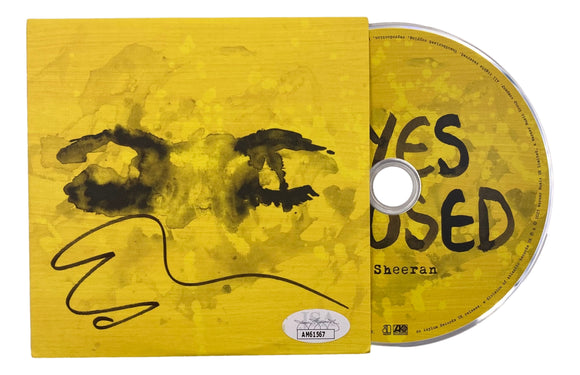Ed Sheeran Signed Eyes Closed CD Booklet JSA