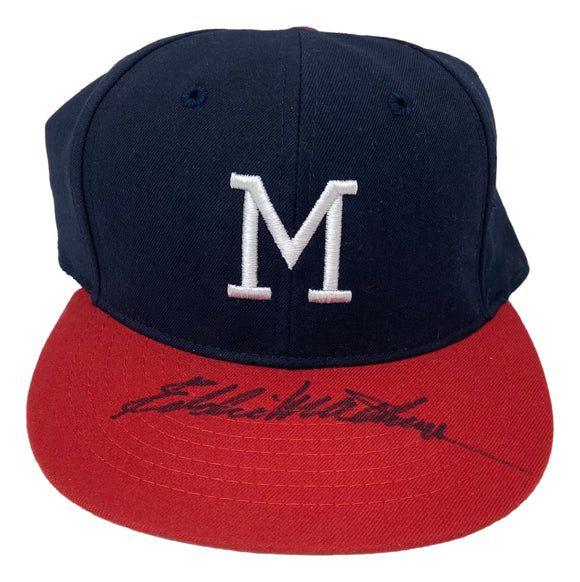 Eddie Mathews Signed Milwaukee Braves Cooperstown Collection Hat PSA Sports Integrity