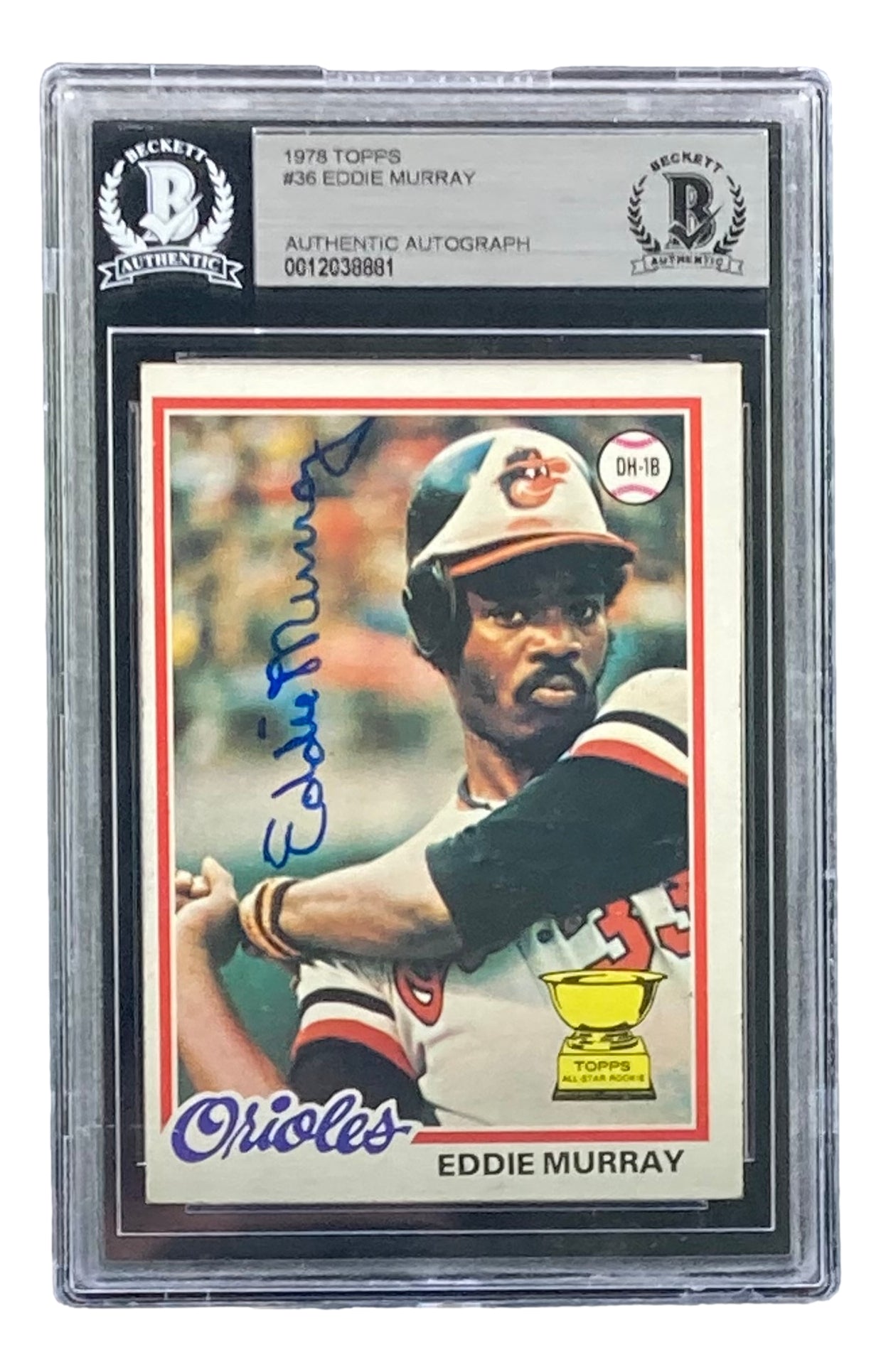 Eddie Murray Signed 1978 Topps #36 Baltimore Orioles Rookie Card