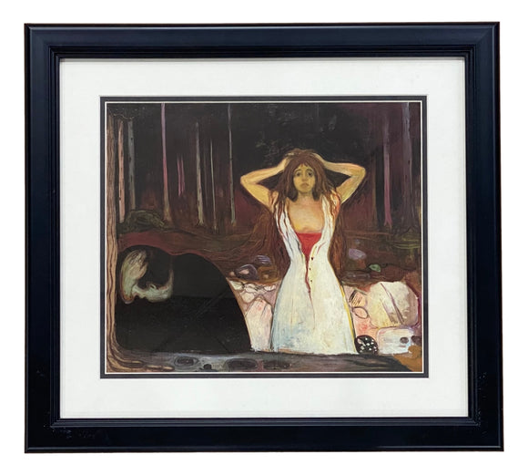 Edvard Munch Framed 11x14 Ashes Art Poster Photo
