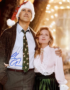 Chevy Chase Signed 16x20 Christmas Vacation w/ Ellen Griswold Photo JSA
