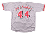 Elly De La Cruz Cincinnati Signed Gray Baseball Jersey BAS