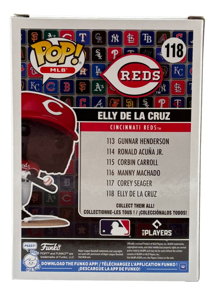 Elly De La Cruz Signed Cincinnati Reds Funko Pop #118 BAS - Sports ...