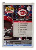 Elly De La Cruz Signed Cincinnati Reds Funko Pop #118 BAS