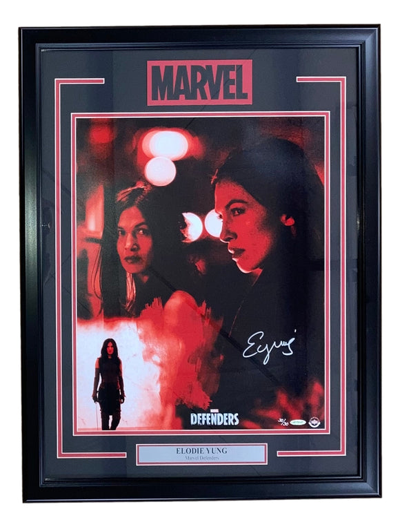 Elodie Yung Signed Framed 16x20 Marvel Defenders Photo UDA Sports Integrity