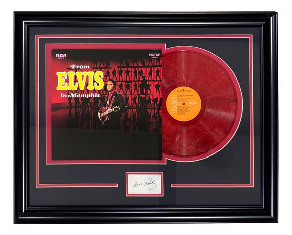 Elvis Presley Framed From Elvis In Memphis Vinyl Record w/ Laser Engra ...
