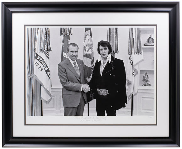 Nixon Elvis The President & the King Framed 16x22 Historical Archive Giclee