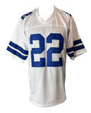 Emmitt Smith Dallas Signed White Football Jersey Prova Hologram