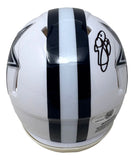 Emmitt Smith Signed Dallas Cowboys White Mini Speed Helmet JSA QR Hologram