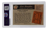 Enos Slaughter Signed 1955 Bowman New York Yankees Baseball Card #60 PSA/DNA Sports Integrity