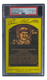 Enos Slaughter Signed 4x6 St Louis Cardinals HOF Plaque Card PSA/DNA 85026118 Sports Integrity