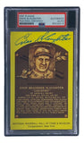 Enos Slaughter Signed 4x6 St Louis Cardinals HOF Plaque Card PSA/DNA 85026215 Sports Integrity
