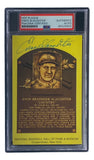 Enos Slaughter Signed 4x6 St Louis Cardinals HOF Plaque Card PSA/DNA 85025653 Sports Integrity