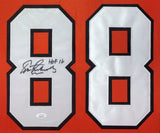 Eric Lindros Philadelphia Signed Framed Orange Hockey Jersey HOF 16 JSA ITP