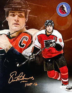 Eric Lindros Signed Philadelphia Flyers 11x14 Collage Photo HOF 16 JSA ITP