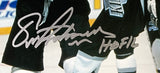 Eric Lindros Signed Philadelphia Flyers 8x10 Fight Photo HOF 16 JSA ITP Sports Integrity