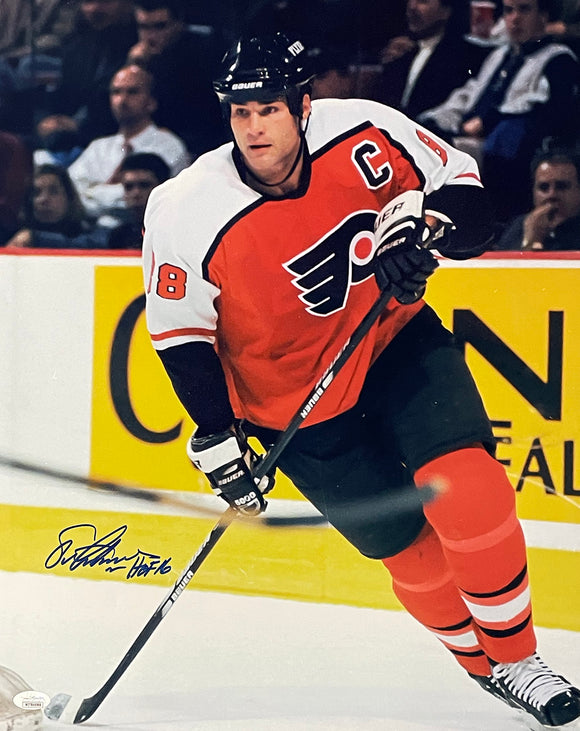Gary Dornhoefer autographed hockey card (Philadelphia Flyers, SC