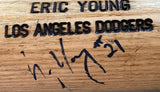Eric Young Signed Game Used Los Angeles Dodgers Louisville Slugger Bat BAS - Sports Integrity