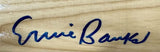 Ernie Banks Chicago Cubs Signed Tan Adirondack Bat JSA