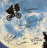 ET Cast (4) Signed 24x36 ET Poster Henry Thomas Matthew De Merritt & More JSA