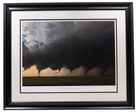 Evolution Of A Tornado Framed 16.5x22 Historical Photo Archive Giclee LE /375 Sports Integrity