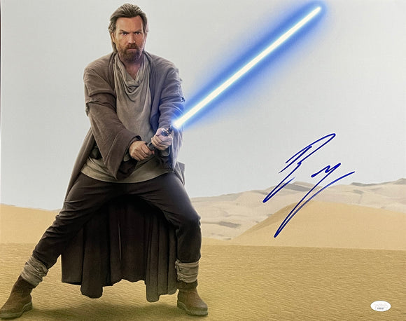 Ewan McGregor Signed 16x20 Star Wars Obi-Wan Kenobi Photo JSA Sports Integrity