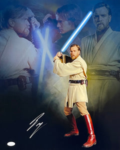 Ewan McGregor Signed 16x20 Star Wars Revenge of The Sith Collage Photo JSA Sports Integrity