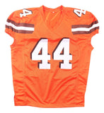 Harold Fannin Jr Cleveland Signed Orange Pro-Cut Football Jersey JSA QR