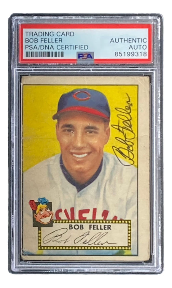 Bob Feller Signed 1952 Topps #88 Cleveland Trading Card PSA/DNA