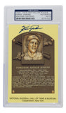 Fergie Jenkins Signed Slabbed Chicago Cubs Hall of Fame Plaque Postcard PSA 637