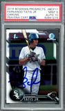 Fernando Tatis Jr Signed 2016 Bowman Chrome BP17 Rookie Card PSA Mint 9 Auto 10