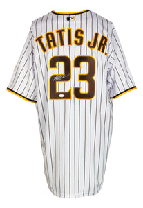 Fernando Tatis Jr. Signed San Diego Padres White MLB Replica Baseball Jersey JSA
