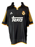 Luis Figo Signed Real Madrid Black Adidas Soccer Jersey BAS