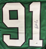 Fletcher Cox Philadelphia Signed Kelly Green Football Jersey JSA QR Hologram
