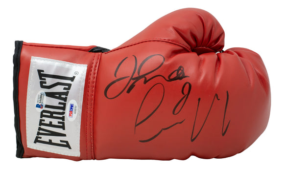 Floyd Mayweather Jr Conor McGregor Signed Right Everlast Boxing Glove BAS PSA